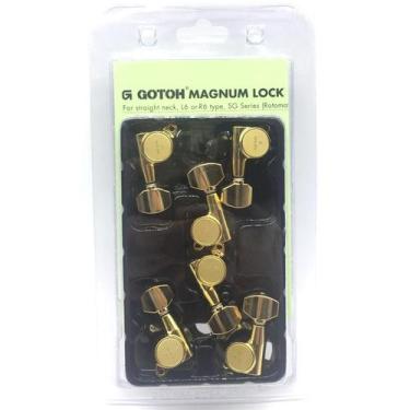 Imagem de Tarraxa canhota trava Gotoh 6 linha SG381 07L MG Gold dourad