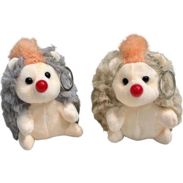 Imagem de Porco Espinho Pelucia Chaveiro Fofo Lembrancinha Cesta 11cm