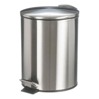 Imagem de Lixeira De Inox Cesto 5 Litros Para Banheiro Cozinha Pedal - PGB