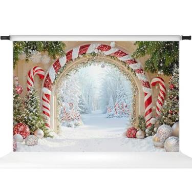 Imagem de Kate Cenários de Natal, Candyland, cenário fotográfico, arco de Natal, fundo fotográfico infantil, 3 x 2 m