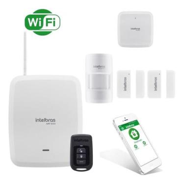 Imagem de Kit Alarme Intelbras WiFi AMT 8000 Sensores para Portas, Janelas e Amb