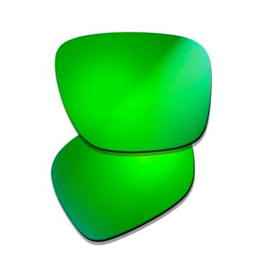 Imagem de Prizo ORL Lentes de reposição polarizadas antirreflexo para óculos de sol Oakley Holbrook XXL OO9487 (irídio verde)