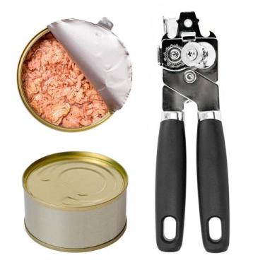 Imagem de Abridor De Lata Aço Inox Manivela Forte Robusto Cozinha - shop mix, Pr
