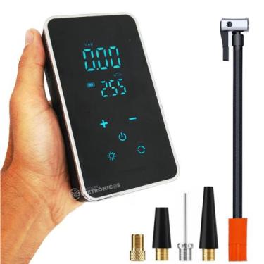 Imagem de Compressor De Ar Elétrico Portátil Mini Compressor De Ar Com Buzina Al