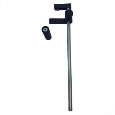 Imagem de Aparador Em Inox Para Sacada Trava Paineis 250mm Preto - Fast Vidros