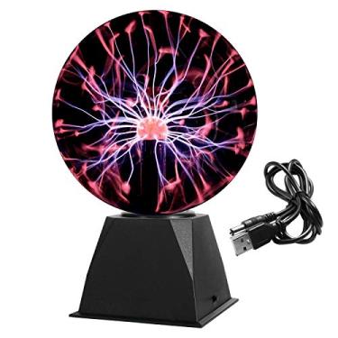 Imagem de Lâmpada de plasma mágica Gresus de 20 cm – sensível ao toque e som interativa alimentada por USB, globo nebuloso, presente educativo para decorações/festas/quarto