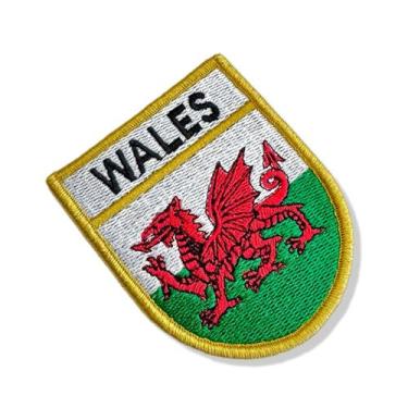 Imagem de BP0190E-001 Bandeira Pais de Gales Patch Bordado 6,8x8,0cm - BR44