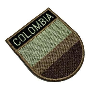 Imagem de BP0049ET04 Bandeira Colômbia Patch Bordado Termo Adesivo - BR44