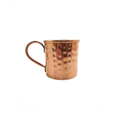 Imagem de Caneca Martelada Moscow Mule Drinks Cobre Alça Bronze 350Ml - METAL AR