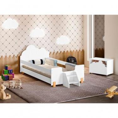 Imagem de Cama Solteiro Mdf Lorena  Moderna E Compacta - Infantile Móveis