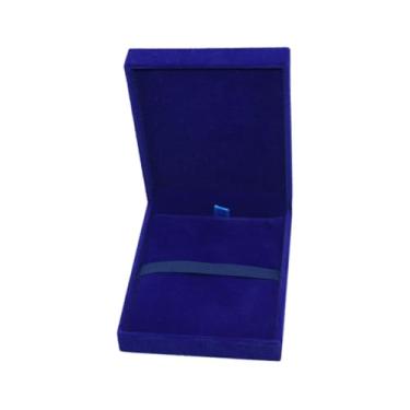 Imagem de oshhni Caixa organizadora portátil de veludo para exibição de medalhas, à prova de poeira, caixa de armazenamento para prêmios de vencedor, etiquetas de , Azul
