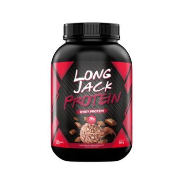 Imagem de Whey Long Jack Protein 900g Suplemento em Pó, Chocolate Belga
