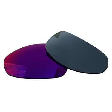 Imagem de Acefrog Lentes de reposição polarizadas de 1,5 mm para óculos de sol Oakley Juliet, material atualizado, resistente a impactos - espelhado polarizado Midnight Sun - 1,5 mm