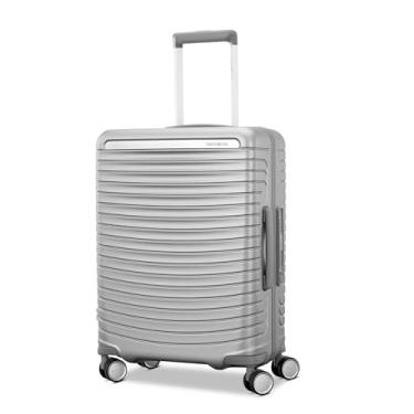 Imagem de Samsonite Bagagem unissex Framelock Hardside com rodas giratórias, Prata, Carry-on Spinner, Bagagem Framelock Hardside com rodas giratórias