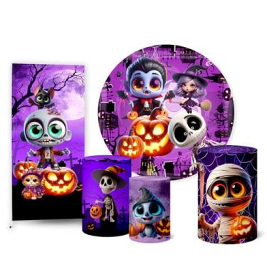 Imagem de Trio Capas Cilindro + Painel Redondo + Lateral Halloween (K2HAL0004)