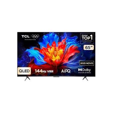 Imagem de Smart TV TCL 4K QLED 65" Polegadas com Google Assistente, Dolby Atmos e Design Sem Bordas - 65P8K