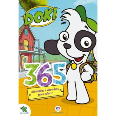 Imagem de Livro - Doki - 365 atividades e desenhos para colorir