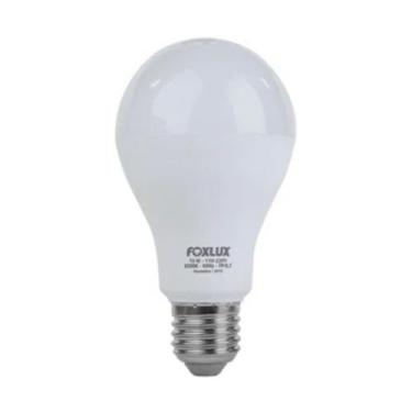 Imagem de Lâmpada Bivolt Led Bulbo Foxlux Luz Branca 15w 6500k