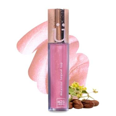 Imagem de Batom líquido metálico M2U NYC (0,21 oz) - Batom fosco de longa duração com cor de alto impacto para acabamento cintilante à prova de manchas - Brilho labial glam sem transferência