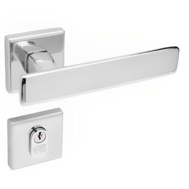 Imagem de Conjunto De Fechadura 751 Em Zamac Externa St2-55 Roseta 333 De Inox Cromado - 47061008...