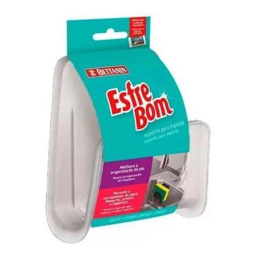 Imagem de Suporte Para Esponja Com Ventosa E Porta Bucha Pia Cozinha