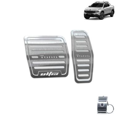 Imagem de Pedaleira Automático Fiat Toro Ultra 2016 A 2021 Prata