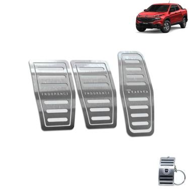 Imagem de Pedaleira Manual Fiat Toro Endurance 2016 a 2021 Inox Prata
