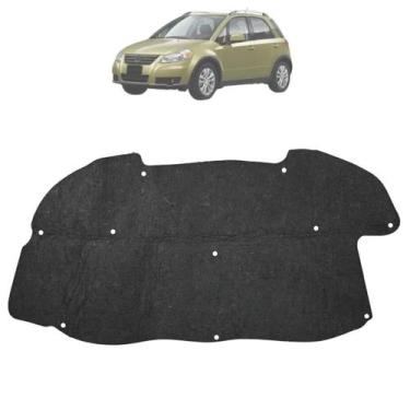 Imagem de Forro Manta Capô SX4 2010 2011 2012 13 2014 2015 + Presilha - GRUD