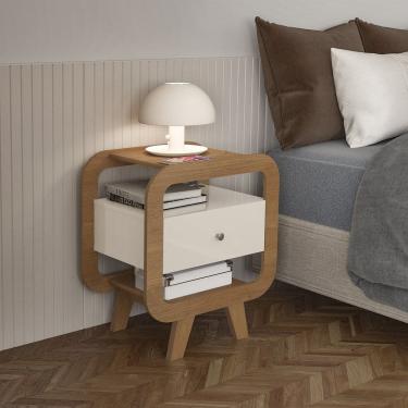 Imagem de Mesa de Apoio 1 Gaveta com USB Théo Artely