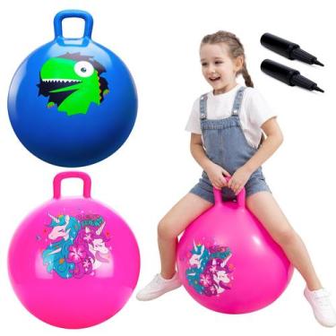 Imagem de Hopper Ball ZOOJOY Bouncy Ball de 18 polegadas com alça, pacote com 2 