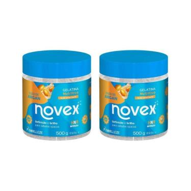 Imagem de Gelatina Capilar Novex 500G Oleo De Argan Nutritiva - 2Un