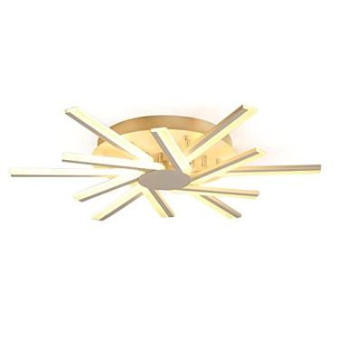 Imagem de Luminária de teto LED de ferro com 12 cabeças, estilo nórdico, com galhos de árvores, para sala de estar, quarto e cozinha, iluminação interna (