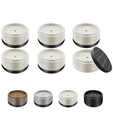 Imagem de Elevadores de Mobiliário Elevadores de Cama Resistentes 2,5 cm, 5 cm, 7,6 cm, 10 cm Elevadores de Cama Redondos Ajustáveis para Pernas de Mesa Sofá Cadeira Frigorífico Máquina de Lavar Roupa (2,5 cm