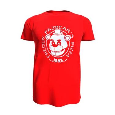 Imagem de Camiseta Davapoly FNAF Freddy Five Nights at Freddy's Red - Lightbek O