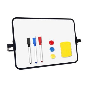 Imagem de Baoblaze Quadro branco pequeno com caneta, quadro de apresentação apagável A4, portátil para apagamento a seco para, escritório, lista de tarefas da, Preto