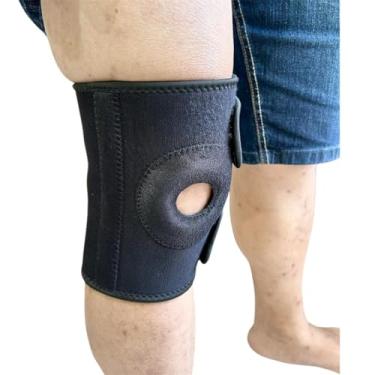 Imagem de Joelheira De Compressão Ortopedica Ajustável Articulada Apoio Reforçado Exercício Esportiva Alívio Da Dor