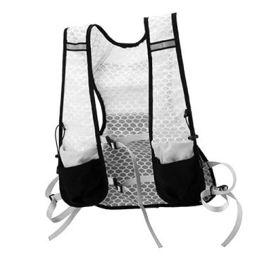Imagem de YIJU Colete de hidratação, mochila leve e versátil para corrida, mochila esportiva para corrida, acampamento e maratona, White S 40x30x1cm