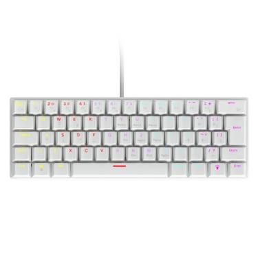 Imagem de Teclado Mecânico 60% Vinik Anihi White - SWITCH RED - LED Rainbow - An