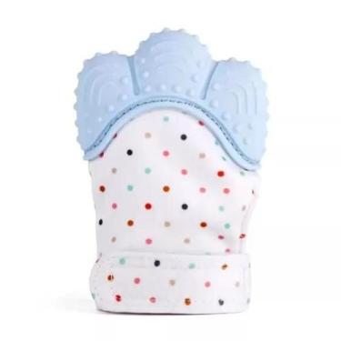 Imagem de Mordedor Luva Infantil Silicone  P&F - Azul  - pais e filhos