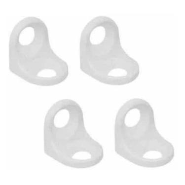 Imagem de Suporte Cantoneira Cadeirinha 13x13 Branco 100 Peças Maciço - comercia