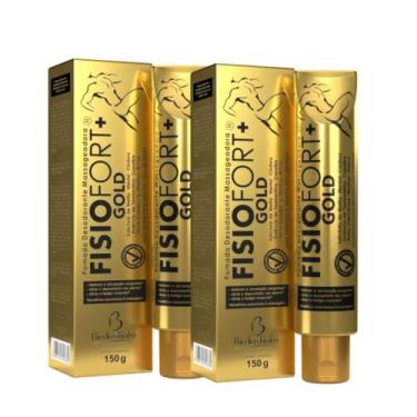 Imagem de 2 Pomada Massagem Fisiofort Premium Gold Bio Instinto 150g