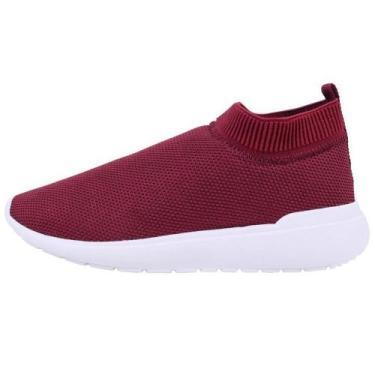 Imagem de Tenis Meia Feminino Calce Facil Respiravel Espumado Caminhada Conforto