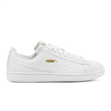 Imagem de Tênis Puma Up Unissex, 41, Branco, Dourado