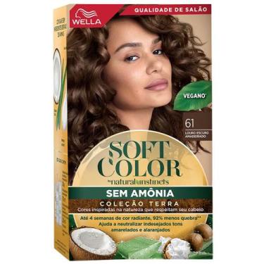 Imagem de Tintura Soft Color Wella Louro Amadeirado 61