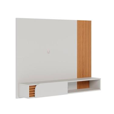 Imagem de Painel Home Suspenso Jurere 1.6 Para Tv Até 60 Polegadas Off White Matte-freijo Off White Matte-freijo