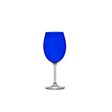 Imagem de Taça de Cristal para Vinho Bordeaux Gastro Azul 580 ml 6 Peças Bohemia