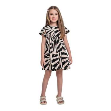 Imagem de Vestido em Cotton Infantil Bee Loop, Preto, 4