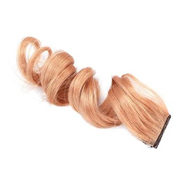Imagem de Generic Peruca Encaracolada, Peruca Encaracolada Extensão de Cabelo Invisível Destaca Cor Vermelha Cinza Destaque Extensões de Cabelo para Festa para Diariamente para Mulheres (Rosa Laranja)