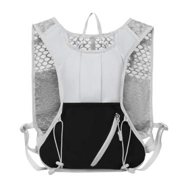 Imagem de MotiveTech Colete de Hidratação Mochila de Hidratação para Corrida Mochila Aquática Bolsa Esportiva para Corredores de Maratona, Cinza Preto