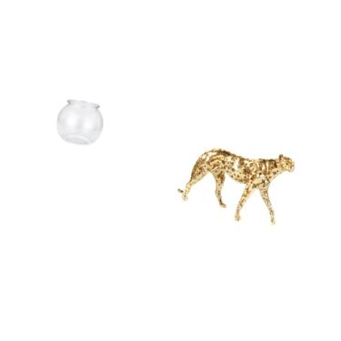 Imagem de Fenteer Aquário Redondo Transparente para Aquário, Tigela, Vaso, Peça Central de Mesa, Escultura de Chita, Ornamento de Mesa para Escritório, Decoração de Cas